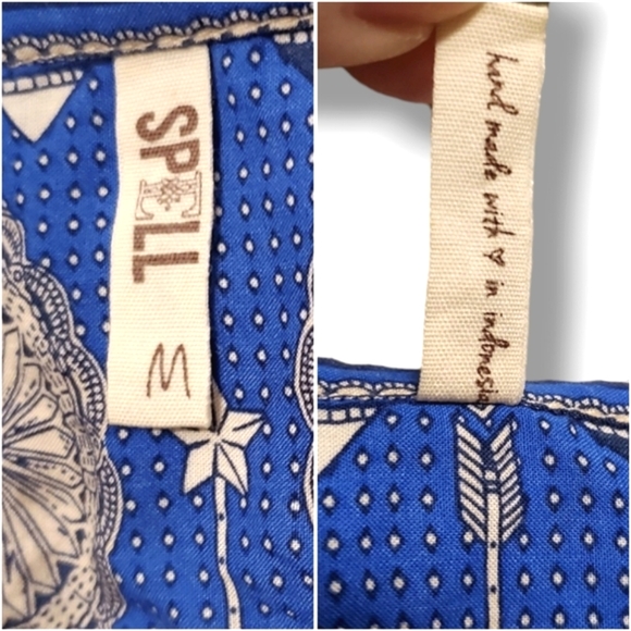 NWOT Vintage Spell Designs Coyote White Open Back Bohemian Mini  Dress Medium - Picture 10 of 16